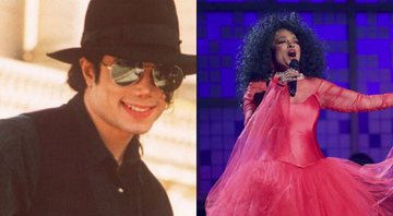 Michael Jackson e Diana Ross (Foto 1: AP Photo / Laurent Rebours/ Foto 2: Matt Sayles/Invision/AP)