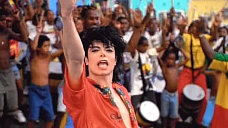 Michael Jackson no clipe "They Don't Care About Us", no Pelourinho (Foto: Divulgação / YouTube)