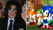 Michael Jackson (Foto: Win McNamee / Getty Images) e Sonic the Hedgehog 3 (Foto: Divulgação)