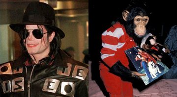 Michael Jackson (Foto: AP) e Bubbles (Foto: Reprodução /Twitter)