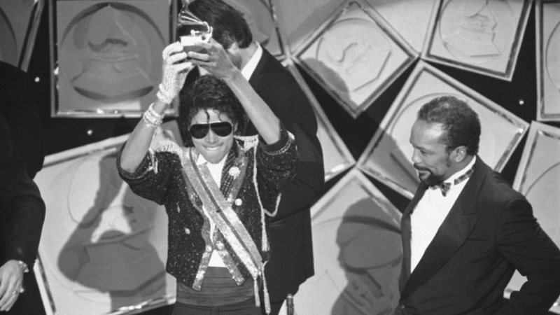 Michael Jackson e Quincy Jones em 1984 (Foto: AP Images)