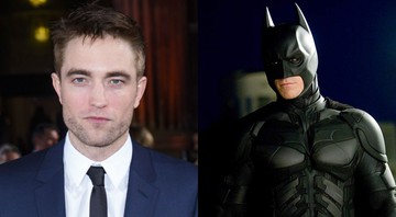 Robert Pattinson e Batman (Foto 1: Associated Press/ Foto 2: Reprodução Warner)