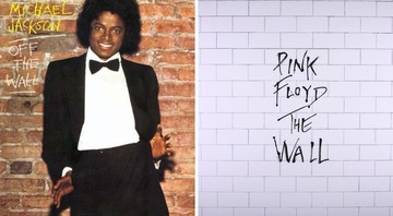 Álbum Off the Wall, do Michael Jackson e The Wall, do Pink Floyd (Fotos: divulgação)