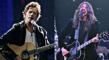 Montagem com Chris Cornell, do Audioslave (Foto: Kevin Winter / Getty Images) e Dave Grohl, do Foo Fighters (Foto: Alberto E. Rodriguez / Getty Images for Children's Hospital Los Angeles)