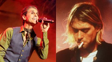 Montagem com Perry Farrell, do Jane's Addiction (Foto: Owen Sweeney/Invision/AP) e Kurt Cobain, do Nirvana (AP Images)