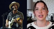 Monatagem de Eddie Vedder (Foto: Amy Harris / Invision / AP) e Lily Cornell (Foto: Reprodução / Instagram)