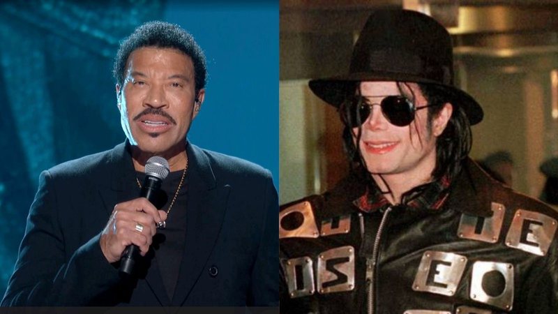 Montagem de Lionel Richie (Foto: Theo Wargo/Getty Images for The Recording Academy) e Michael Jackson (Foto: AP)