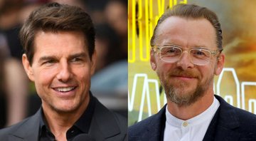 Montagem de Tom Cruise (Foto: Richard Shotwell/Invision/AP) e Simon Pegg (Foto: Tim P. Whitby/Getty Images for Sony)