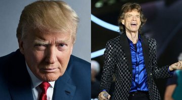 Montagem de Donald Trump (Foto: Mark Seliger) e Mick Jagger (Foto: Fiona Goddall / Getty Images)