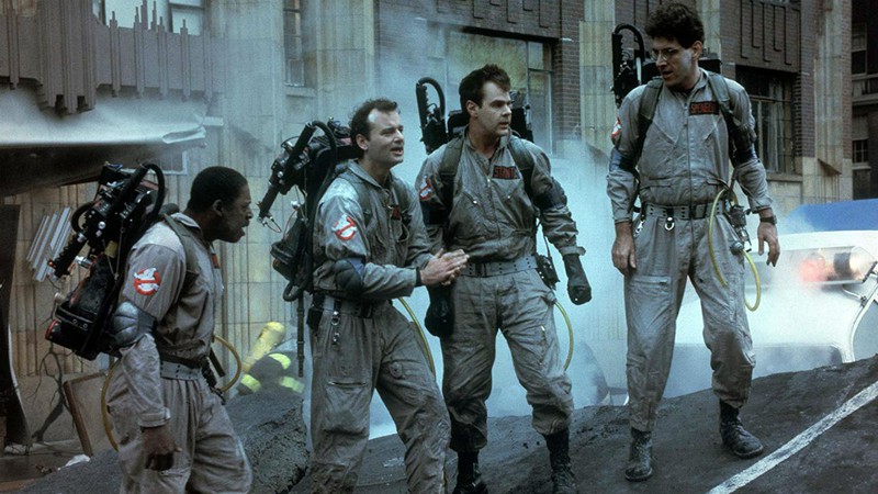 Dan Aykroyd, Bill Murray, Harold Ramis e Ernie Hudson em Ghostbusters (1984) (Foto: Divulgação Columbia Pictures)
