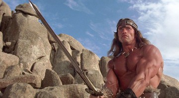 Arnold Schwarzenegger em Conan, o Bárbaro em 1982 (Foto: Reprodução)