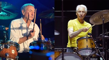 Nick Mason (Foto: Andrew Redington/Getty Images) e Charlie Watts (Foto: Kevin Winter/Getty Images)