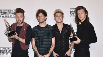 Liam Payne, Louis Tomlinson, Niall Horan e Harry Styles em 2015 (Foto: Jordan Strauss/Invision/AP)