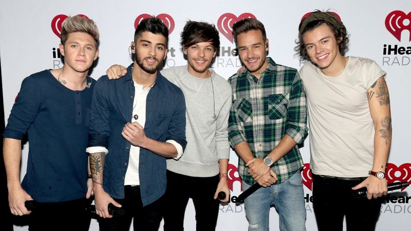 One Direction no evento de lançamento do álbum no iHeartRadio foto Christopher Polk/Getty Images for Clear Channel