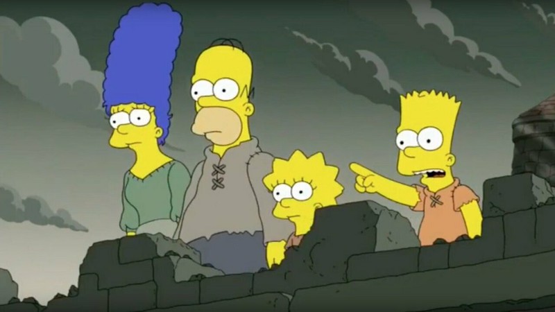Os Simpsons em paródia de Game of Thrones (Foto: Reprodução / FOX)