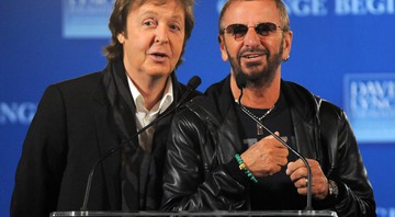 Paul McCartney e Ringo Starr (Foto:Evan Agostini/AP)