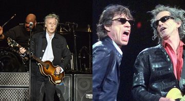 Paul McCartney e Rolling Stones (Foto 1: Amy Harris/Invision/AP / Foto 2: Elise Amendola/AP)