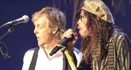 Paul McCartney e Steven Tyler cantam Helter Skelter juntos (Foto: Reprodução)