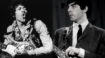 Montagem com Jimi Hendrix (Foto: Bruce Fleming / AP) e Paul McCartney (Foto: AP)