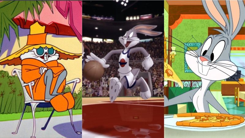 Pernalonga em O Abominável Coelho das Neve, Space Jam: O Jogo do Século e O Show dos Looney Tunes (Foto: Reprodução/Warner Bros)