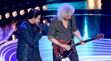 Adam Lambert e Brian May, do Queen, abriram o Oscar 2019 (Foto: Chris Pizzello/Invision/AP)