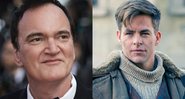 Quentin Tarantino (Foto: Vianney Le Caer / Invision AP) e Chris Pine (Foto: Reprodução)