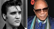 Elvis Presley (Foto: Divulgação) e Quincy Jones (Foto: Getty Images / Matty Winkelmeyer)