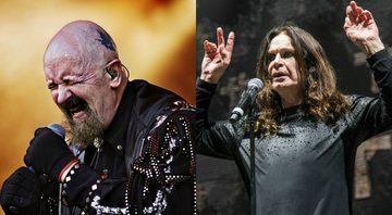 Rob Halford e Ozzy Osbourne (Foto 1: Carsten Snejbjerg/AP/ Foto 2: Amy Harris/AP)