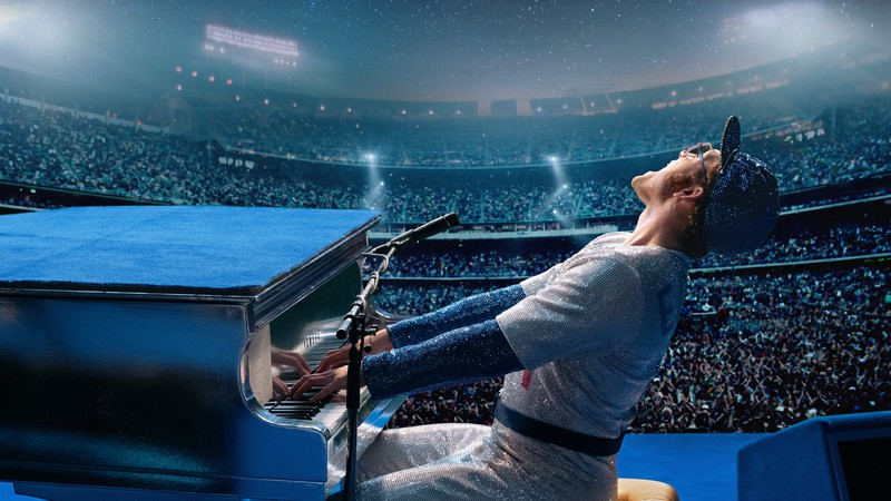 Taron Egerton como Elton John em pôster de Rocketman (Foto:Divulgação)