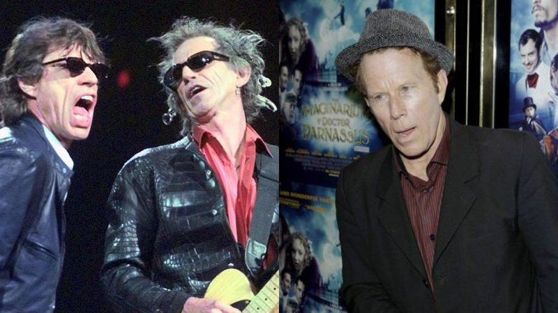 Mick Jagger e Keith Richards, dos Rolling Stones, e Tom Waits (Foto 1: AP Images/Elise Amendola/ Foto 2: AP Images)