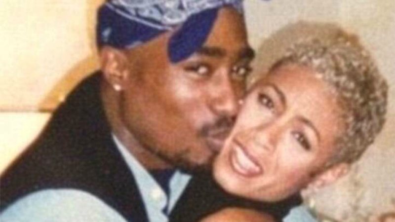 Tupac Shakur e Jada Pinkett Smith (Foto: Twitter / Reprodução)