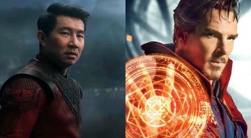 Simu Liu como Shang-Chi (Foto: Divulgação / Marvel) e Benedict Cumberbatch como Doutor Estranho (Foto: Divulgação / Marvel)