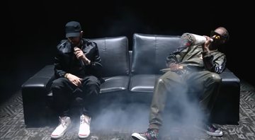 Eminem e Snoop Dogg no VMA 2022 (Foto: reprodução/YouTube)