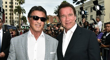 Arnold Schwarzenegger e Sylvester Stallone (Foto: Jordan Strauss/Invision/AP)