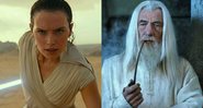 Star Wars - A Ascensão Skywalker e O Senhor dos Anéis: As Duas Torres (Foto 1: Reprodução Disney/ Lucasfilm/ Foto 2: Reprodução)