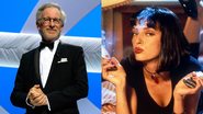 Steven Spielberg (Foto: Pascal Le Segretain/Getty Images) e Uma Thurman em Pulp Fiction (Foto: Reprodução/Miramax)