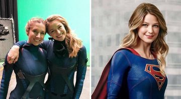 Meninas de Supergirl (Foto 1: Reprodução / Instagram e Foto 2: Divulgação Warner)