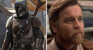The Mandalorian (foto: Reprodução/Disney) e Ewan McGregor como Obi-Wan Kenobi em Star Wars (Foto: Reprodução/Lucasfilm)