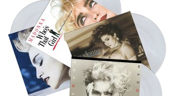 Discos de vinil transparentes da Madonna (Foto: reprodução)