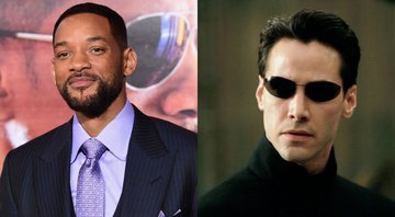 Will Smith (Foto: Jason Merritt/Getty Images) e Keanu Reeves como Neo em Matrix (Foto: Divulgação)