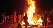 Incêndio no Woodstock '99 (Foto: AP Photo/Peter R. Barber)