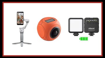 Câmeras, estabilizadores e muitos outros itens para suas gravações - Reprodução/Amazon