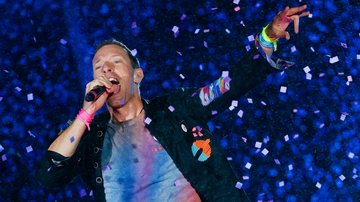 Chris Martin em apresentação do Coldplay no Rock in Rio 2022 (Foto: Getty Images)