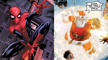 Homem-Aranha e Papai Noel nos quadrinhos da Marvel (Foto: Reprodução/Marvel Comics)