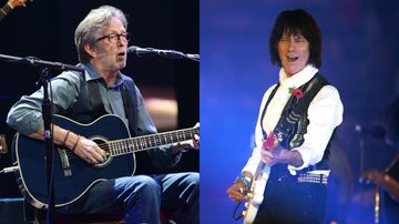 Eric Clapton (Foto: Larry Busacca/Getty Images) e Jeff Beck (Foto: Charlie Crowhurst/Getty Images)