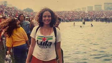 Leandra Leal na posse de Lula (PT) em 2003 (Foto: reprodução/Instagram/@leandraleal)