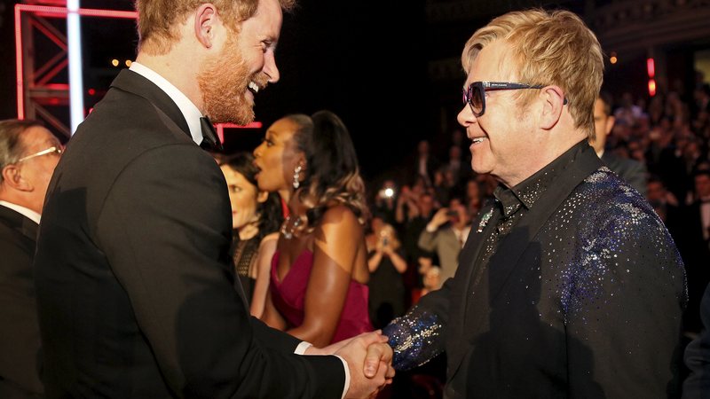 Príncipe Harry e Elton John (Getty Images)
