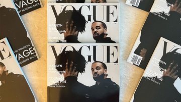 Drake e 21 Savage em capa falsa da Vogue (Foto: Reprodução)
