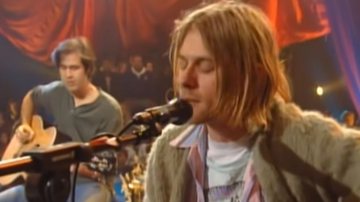 Kurt Cobain durante o acústico MTV (Foto: reprodução)