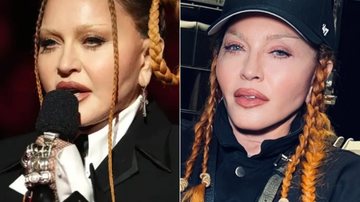 Madonna no Grammy 2023 e em novo post nas redes sociais: 'inchaço passou' (Getty Images/Reprodução)